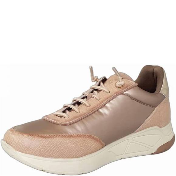 NEW XTI women's casual sneakers in beige - Picture 3 of 3